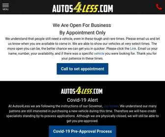 Autos4Less.com Screenshot