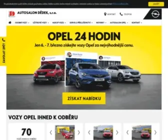 Autosalondedek.cz(Opel AUTOSALON DĚDEK) Screenshot