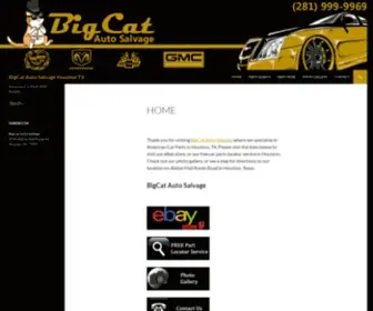 Autosalvagehouston.com(BigCat Auto Salvage Houston TX) Screenshot