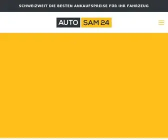 Autosam24.ch(Auto verkaufen und Autoexport in der gesamten Schweiz) Screenshot