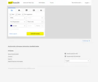 Autoscout2.com(AutoScout24 Europe's car market for new and used cars) Screenshot
