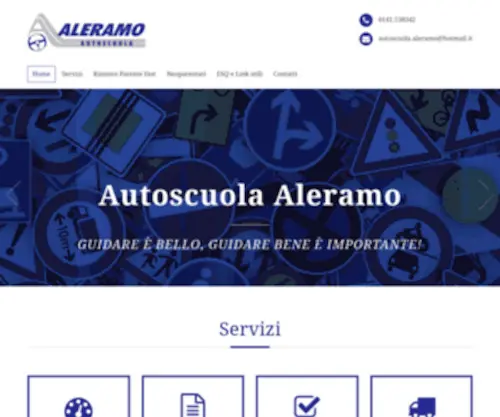 Autoscuola-Aleramo.it(L' Autoscuola Aleramo di Asti si occupa di) Screenshot