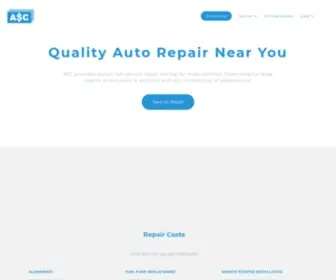 Autoservicecosts.com(Your Guide to Automotive Service and Repair Costs) Screenshot