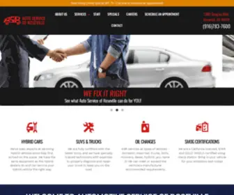 Autoserviceofroseville.com(916.783.7600 (Sacramento) Screenshot