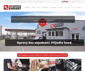 Autoservis-Garant.cz(Autoservis Praha) Screenshot