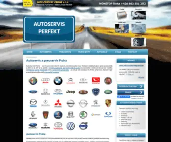 Autoservis-Perfekt.cz(Autoservis Praha) Screenshot