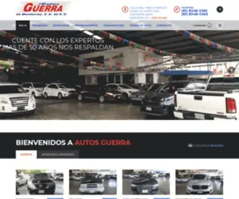 Autosguerra.com(Autos Usados Monterrey Monterrey) Screenshot