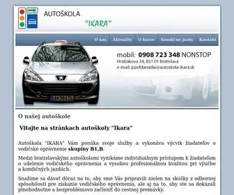 Autoskola-Ikara.sk(O-nás) Screenshot