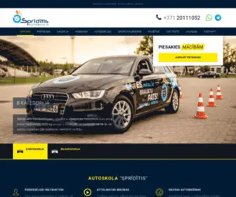 Autoskola-Spriditis.lv(B, BE kategorija Valmiera) Screenshot