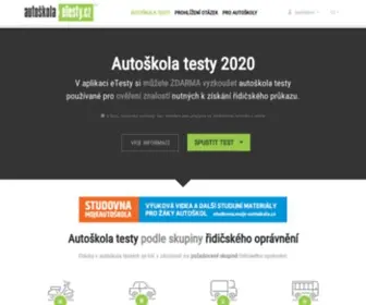 Autoskola-Testy.cz(ETesty, 2020) Screenshot