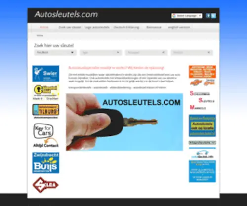 Autosleutels.com(Autosleutel specialist bij u in de buurt.transpondersleutels) Screenshot