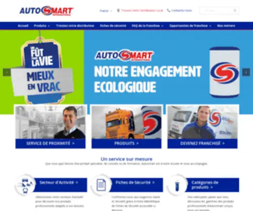Autosmart.fr(Autosmart International) Screenshot