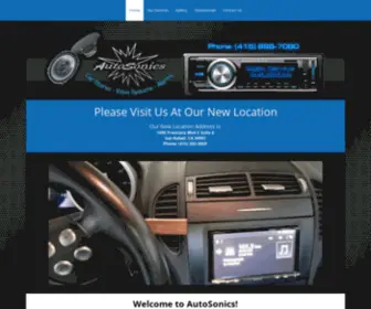 Autosonicsofmarin.com(Auto Sonics Of Novato) Screenshot