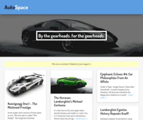 Autospace.co(By the gearheads) Screenshot