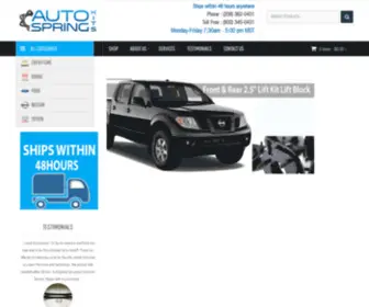 Autospringcorp.com(Let us give you a lift) Screenshot