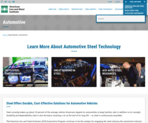 Autosteel.org(American Iron and Steel Institute) Screenshot