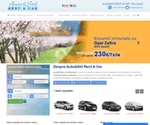 Autostil.net(Inchirieri auto prin AutoStil RENT A CAR) Screenshot