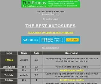 Autosurf-List.com(Autosurf List) Screenshot