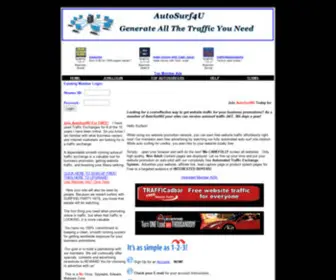 Autosurf4U.com(Autosurf traffic) Screenshot