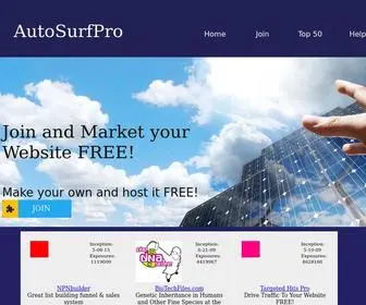 Autosurfpro.com(AutoSurfPro-Welcome) Screenshot