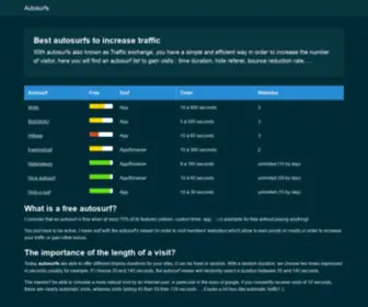 Autosurfs.best(Best Autosurfs Traffic Exchange sites) Screenshot