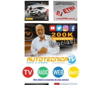 Autotecnicatv.com.ar(AUTOTECNICA Clara y Simple) Screenshot