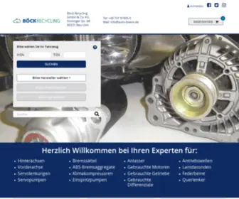 Autoteile-Boeck.de(Böck Recycling GmbH & Co.KG) Screenshot