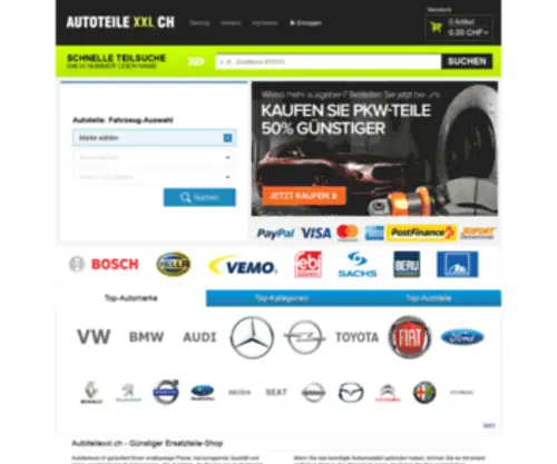Autoteilexxl.ch(Autoteilexxl) Screenshot