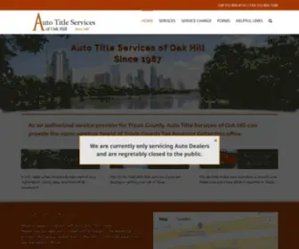 Autotitleservices.com(Auto Title Services of Oak Hill) Screenshot