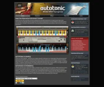 Autotonic.net(AutoTonic Modal MIDI Transposer (Chord & Scale Generator)) Screenshot