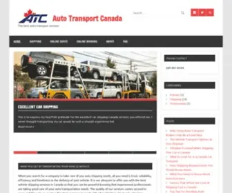 Autotransportcanada.com(Car Shipping Auto Transport Canada) Screenshot