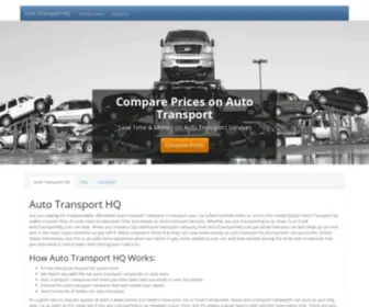 Autotransporthq.com(Auto Transport & Car Transportation Services) Screenshot