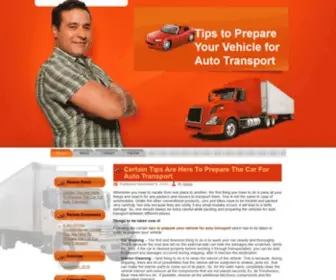 Autotransportinusa.com(Tips to Prepare Your Vehicle for Auto Transport) Screenshot