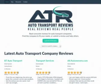 Autotransportreviews.com(The primary goal of Auto Transport Reviews) Screenshot