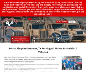 Autotruckclinic.net(Repair Shop In Kempner) Screenshot