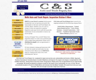 Autotruckmechanic.com(Auto and Truck Mechanic Wells Maine C&S) Screenshot