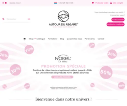 Autour-DU-Regard.com(Formateur agréé et distributeur de produits esthétiques) Screenshot