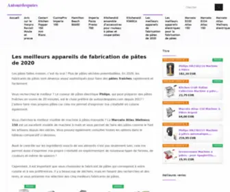 Autourdespates.com(Machines à pâtes) Screenshot