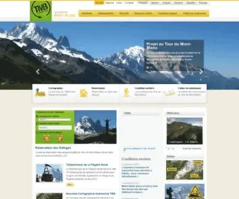 Autourdumontblanc.com(Tour du Mont Blanc trekking promenade) Screenshot