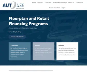Autouse.com(Auto-Use, one stop Auto & Floorplan finance shopping, Sub Prime Lending) Screenshot