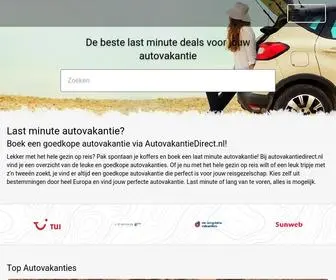 Autovakantiedirect.nl(De beste last minute deals voor jouw autovakantie) Screenshot