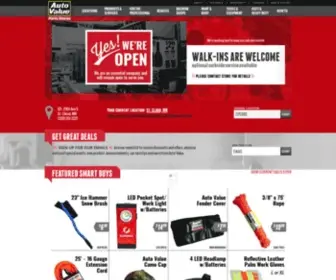 AutovalueStores.com(AutovalueStores) Screenshot