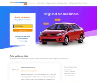 Autoverkoopsites.com(Ontvang Vrijblijvend binnen 12 uur een Bod) Screenshot