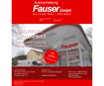 Autovermietung-Fauser.de(Auto Vermietung Lörrach) Screenshot