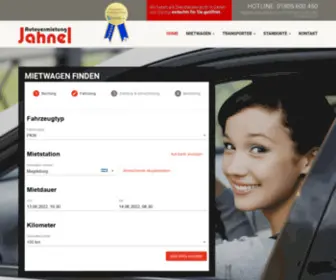 Autovermietung-Jahnel.de(Autovermietung Jahnel bietet Ihnen Mietwagen an 6 Standorten) Screenshot