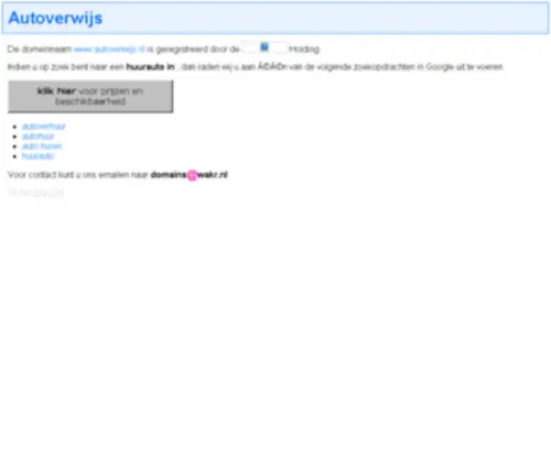 Autoverwijs.nl(EasyTerra Auto Huren) Screenshot