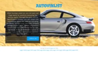 Autovinpage.com(Autovinpage) Screenshot