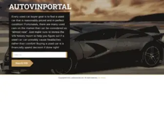 Autovinportal.com(Car History) Screenshot