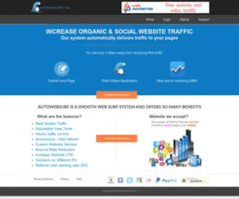 Autowebsurf.com(Auto web surf) Screenshot