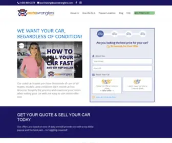 Autowranglers.com(Auto Wranglers // Sell Your Car For Cash Instantly) Screenshot